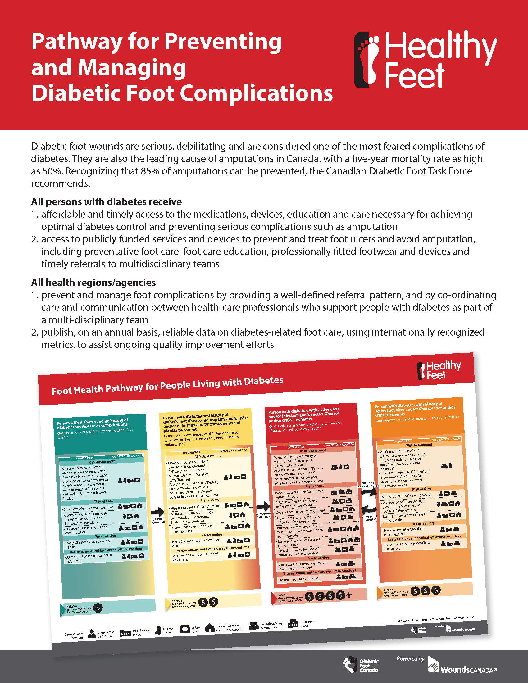 Pathway for the Prevention and Management of Diabetic Foot Complications (4 pages)