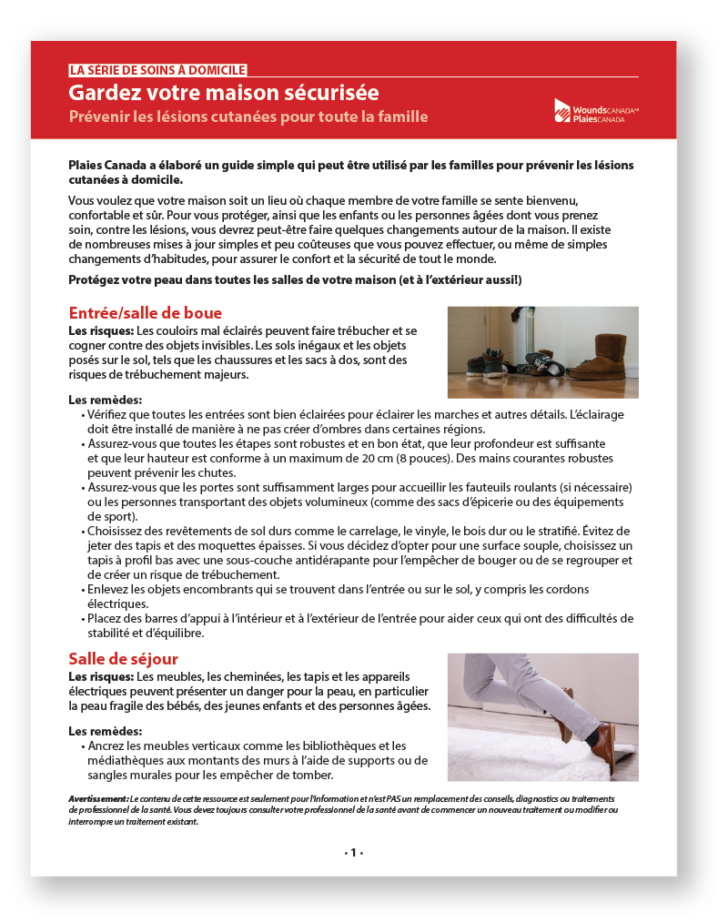 Maintenez votre maison en sécurité: Prévenir les lésions cutanées pour toute la famille