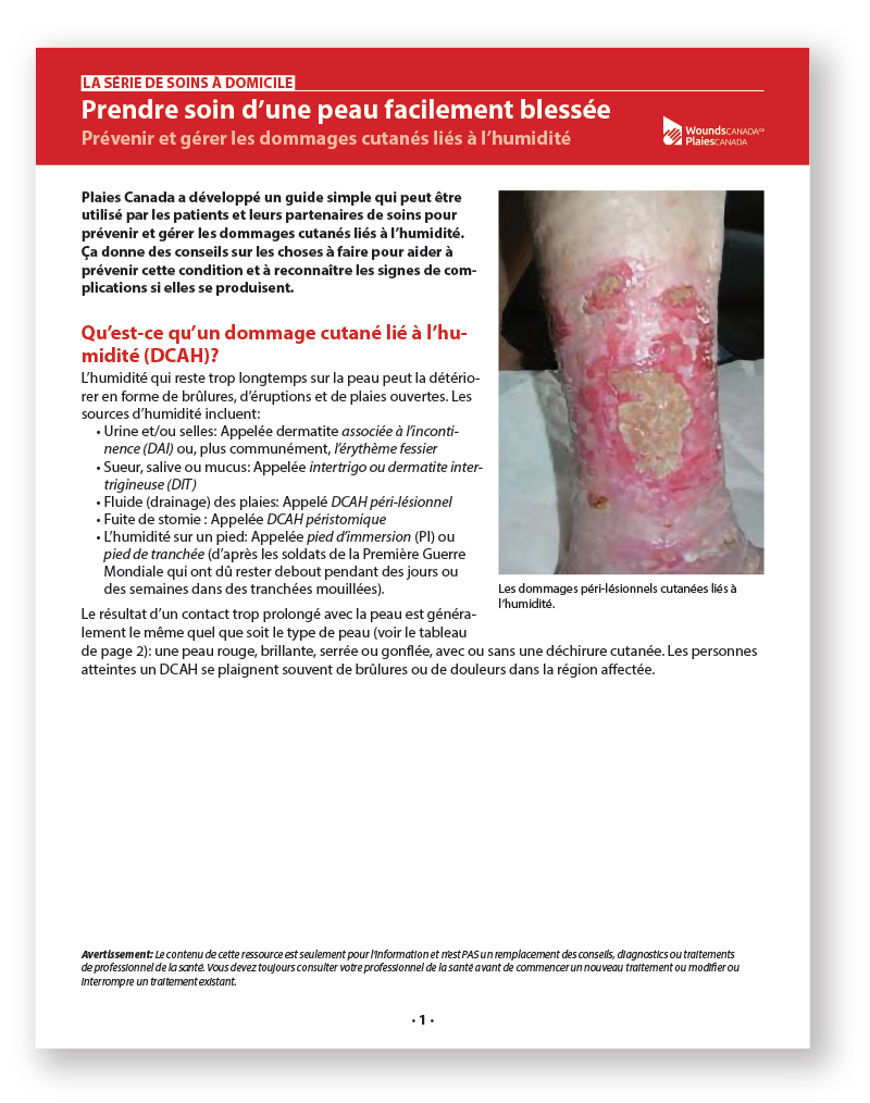 Prendre soin de la peau facilement lésé: Prévenir et gérer les dommages cutanés liés à l’humidité