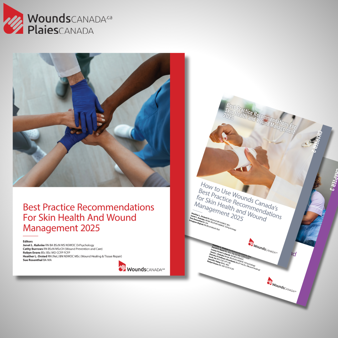 Cover of the Best Practice Recommendations for Skin Health and Wound Management with companion guideline resources.